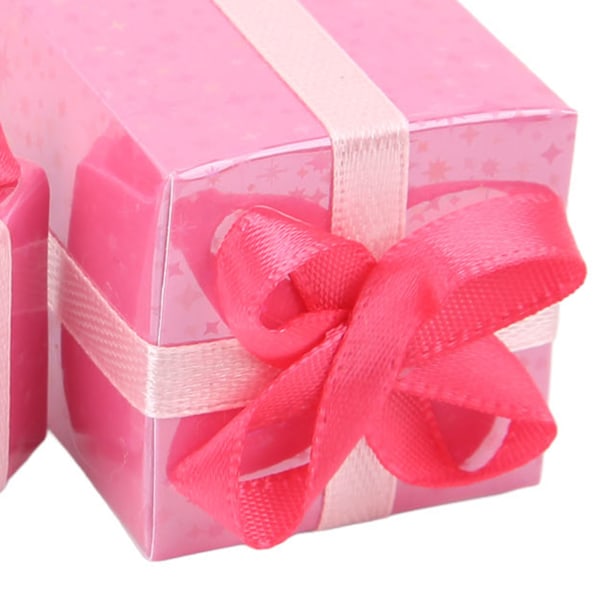 3 st Mini Boxar Prydnader Söt Stil 1/12 Skala DIY Pappersmaterial Julpaket Figur Set för Semester Dekoration