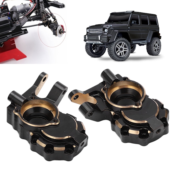 Inre främre portal drivhus styrkopp i mässing för Traxxas TRX 4 Full Series