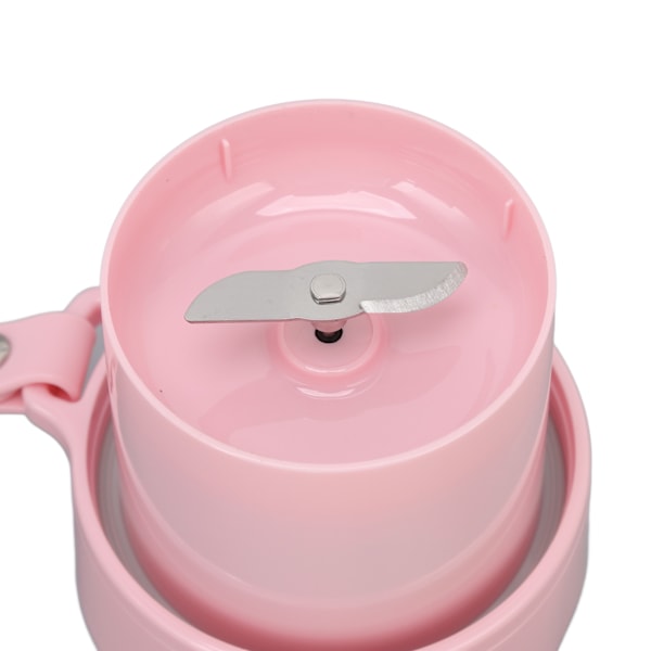 Elektrisk Blender med USB-Laddning, BPA-Fri, En-Delad Tätning, SUS304 Rostfritt Stål Blad, Vattentät, Individuell Blender, Rosa