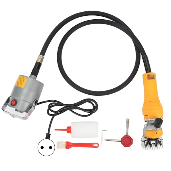1000W Högpresterande Elektrisk Fårullsklippare 13 Tand Jordbruk Husdjur Klippning Grooming Maskin Kit EU-kontakt 220-240V