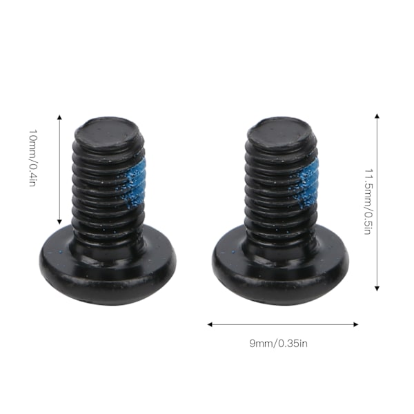 24 st ZTTO färgade bultar M5x10mm/0,4 tum stål slitstyrka svart