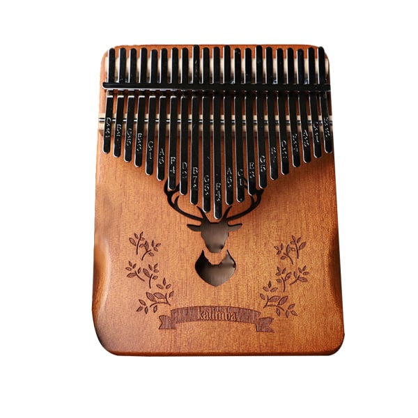 Kalimba tum piano, bärbar 21 tangenter Mbira finger piano med