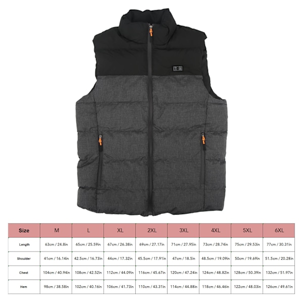 Uppvärmd väst 11 värmezoner 3 växlar temperatur Lätt unisex bärbar USB värmejacka för vinter XXL