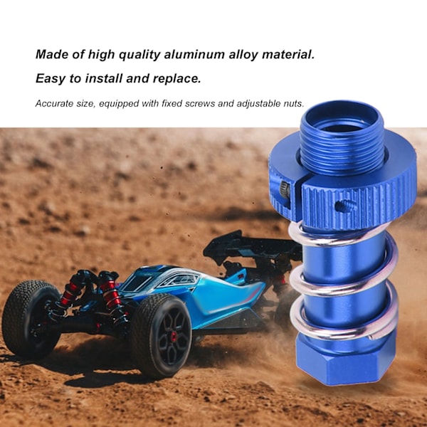 Aluminiumlegering RC-bils styrväxel Servo Saver Tube för Arrma 1/8 Fjärrkontroll Uppgraderingstillbehör Blå