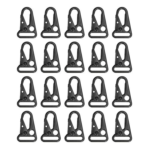 20 st Slunga Snap Hook Rund Kant Antirost Glansigt Utseende Lätt Bärbar Slunga Hook