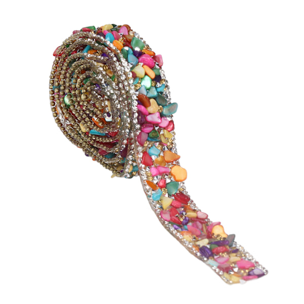 Rhinestones band 2cm bredd 2m längd godtycklig skärning vacker design varm pressning uppvärmning kläder band färger