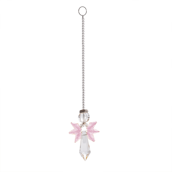 Glas kristall regnbåge ängel prydnad hängande hänge present, förpackning
