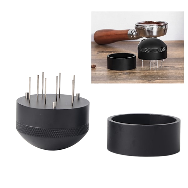 Kaffepulverpress i aluminiumlegering med stifttyp för hemmakök och kafé 51 mm