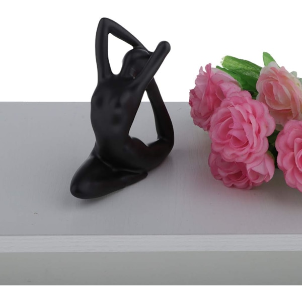 Statyer Skulpturer, Keramiska Flickfigurer Abstrakt Yoga Modell Kvinnofigurer Prydnader Skrivbord