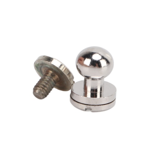20 set mässingsnitar silver slitstyrka DIY-projekttillbehör för bälteshandväskor 7x6 mm