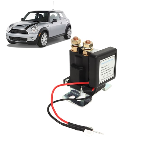 Batterifrånskiljare för bil, högström, huvudbatteri, strömavbrottsbrytare med 2 fjärrkontroller 12V