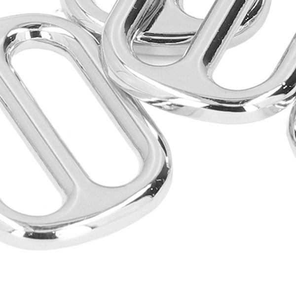 Justerbart spänne med pläteringsprocess DIY matchande fint utförande bärbart metallspänne silver