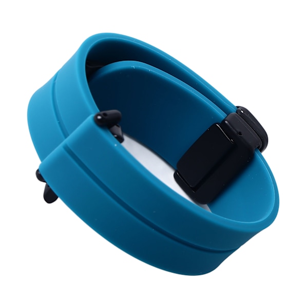 Klockarmband Silikon Magnetisk Vikbar Flexibel Vattentät Klockrem för Mi Band 8 Pro Rock Blå