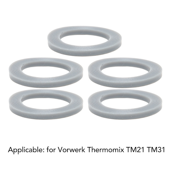 5 st silikonblandare skyddande ringar mixer tillbehör reservdelar för Vorwerk Thermomix TM21 TM31