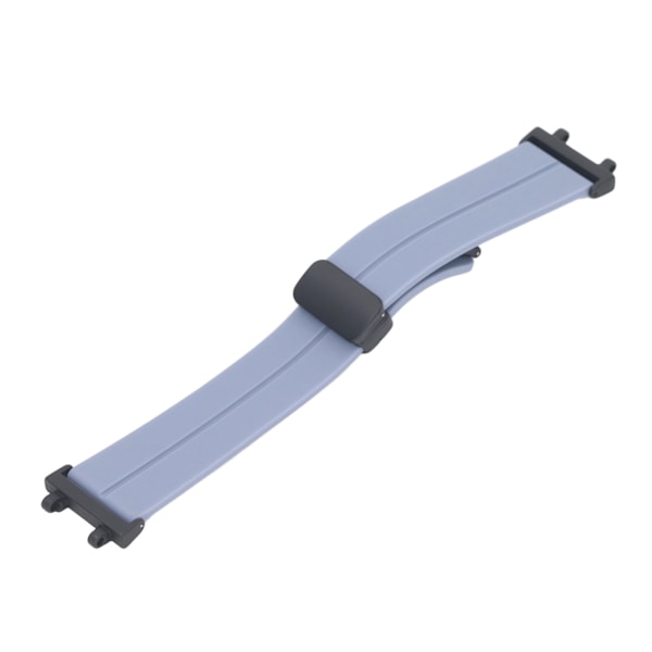 Klockarmband Vikbart Magnetspänne Klockarmband Silikon Sport Vattentätt Ersättningsarmband för Fenix 7S/6S/5S 22mm Lavendelgrå
