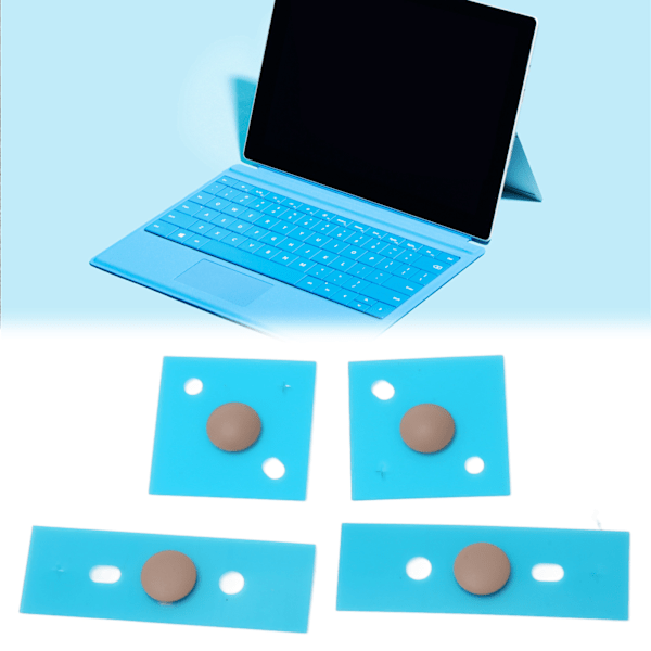 Antislip runda prickar för bärbar dator, exakta mått, hållbara laptop-fotkuddar för Surface 3 4 5, ersättning, roséguld