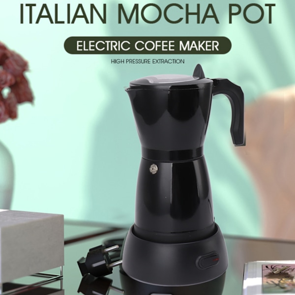 300 ml elektrisk mokabryggare 6 koppar visuell elektrisk kaffebryggare för hem kök dessertbutik 220‑240V EU-kontakt
