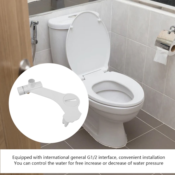 G1/2 Toalett Bidet Tillbehör Universell Toalett Självrengörande Sprayer för Män Kvinnor Barn Äldre