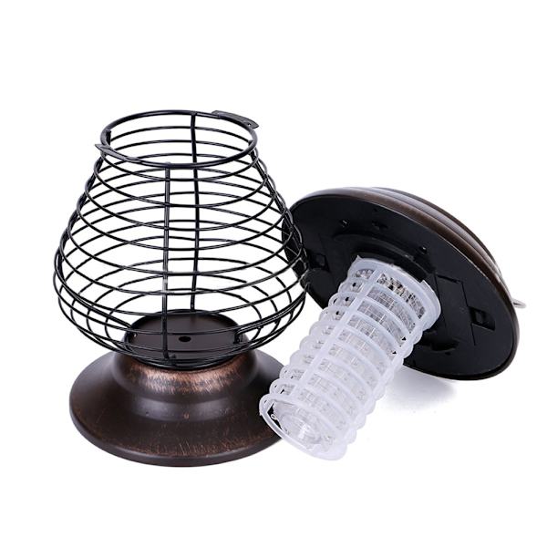 2 i 1 Solcellsmyggdödare Lampa Bug Fly Trap Trap Camping Lykta Bärbar USB Anti Mygg Moth Fly UV Ljus