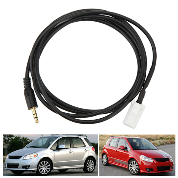 Bil CD-växlare AUX-ljudkabeladapter Ersättning för Suzuki SX4 / Grand Vitara 2007‑2010