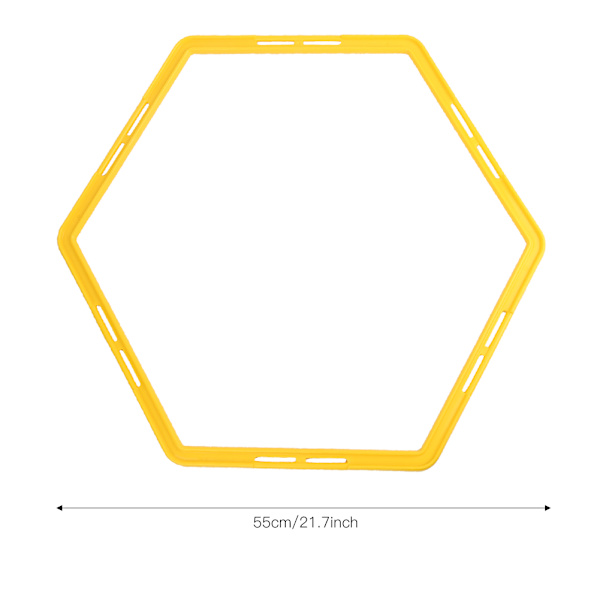 6 st Hexagon Agile Ring Polygon Fysisk Träning Hexagonal Steg Kostym Fotbollsutrustning