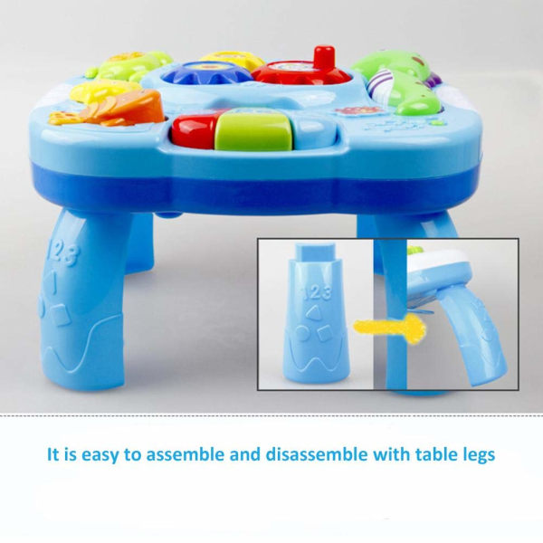 Baby Play Table Musical Toy Game Pedagogisk bordsaktivitet