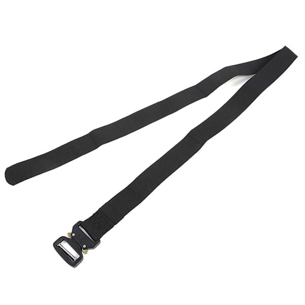 Utomhus multifunktionell militär träningsbälte nylon spänne bälte strap män midjeband 3.8x125cm(svart )