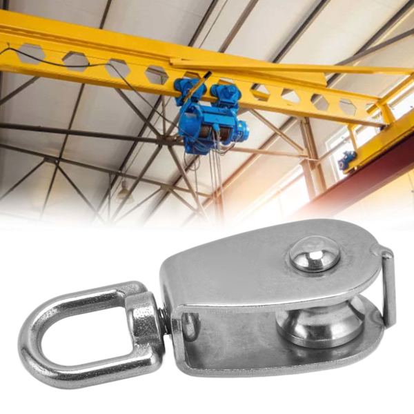 304 Rostfritt Stål Rulle Robust Hållbar Bekväm Säker Wire Rope Lyft Rulle M20