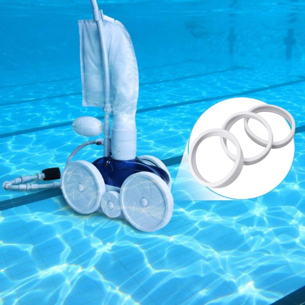 3 st Poolrengörare Allround Däck Gummi Poolrengörare Hjul Ersättningsdäck för Polaris 180 280 360 380 C10