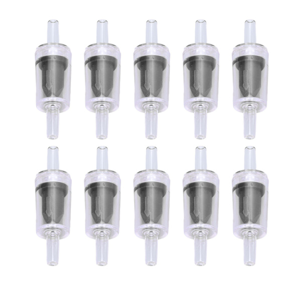 10 st backventil 4 mm PP luftpump akvarium 1-vägs vattenstopp backventil för fisk tank svart