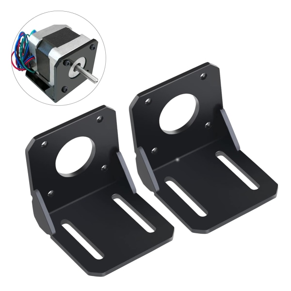 2-pack Nema 17 Stepper Motor Fästkonsol med M3 skruvar