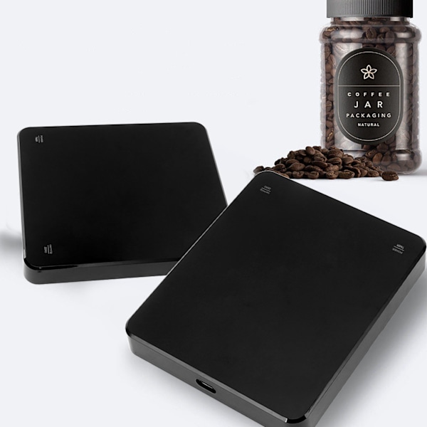 Digital kaffevåg - Vacker automatisk nollställning Hög precision Elektronisk kaffevåg med timer för hemmakök
