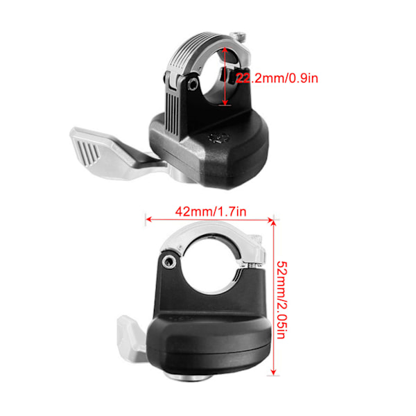 Tumgasreglage för tummen, hastighetskontroll, vattentät, hållbar, elektrisk cykel tumgasreglage för elcykel, elektrisk skoter