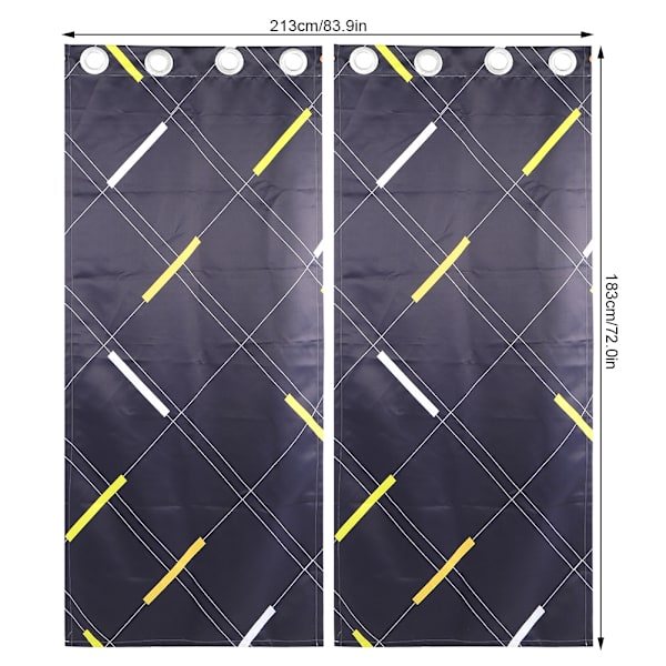 Moderna digitaltryckta mörkläggningsgardiner skuggfönsterdraperier för sovrum vardagsrum 213x183cm