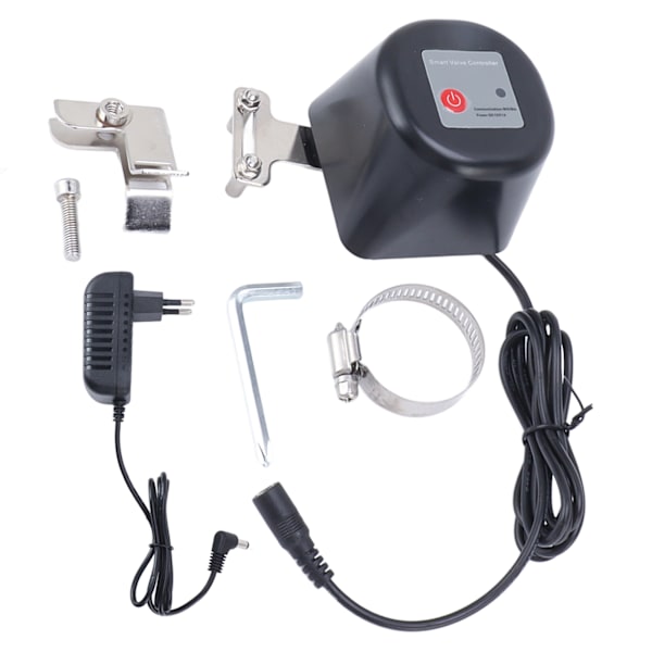 WiFi Smart Ventil Controller Automatisk Manuell På Av Kulventil Manipulator DC 12V 1A EU-kontakt 100-240V