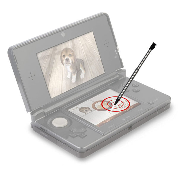 4 st snygga färgade touchpennor Touchpen set Handheld Telescopic stylus spelkonsol stylus för Nintendo 3DS