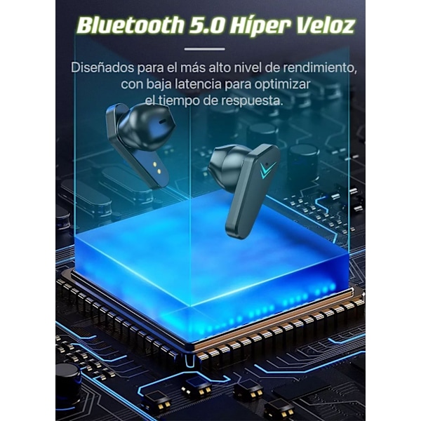 X15 Trådlösa In-ear Hörlurar Gamer Bluetooth 5.0 Svart