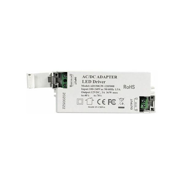 LED-transformator 36W drivrutin 12V