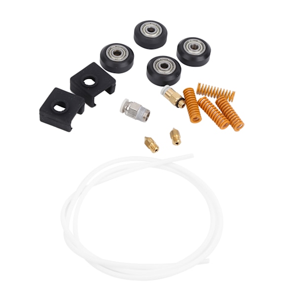 Uppgraderingshjulsfjäder Pneumatisk Koppling Munstycke Rör Förbrukningsvaror för Ender 3/Ender 3 Pro