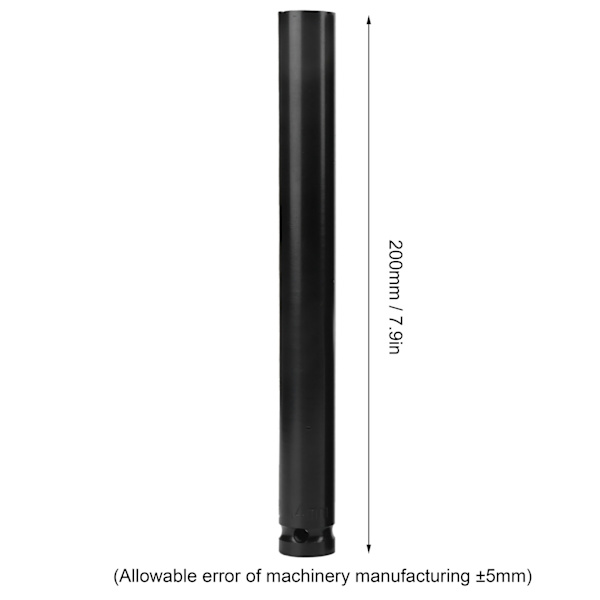 Hex-hylsa Svart Fosfaterad Kolstål Elektronisk Förlängd 200mm för Elektriska Borrmaskiner (14mm)