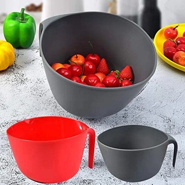 Plastsikt sil 2 i 1 Dubbelskikts Avtagbar Stor kapacitet Hög hållbarhet Giftfri matsil