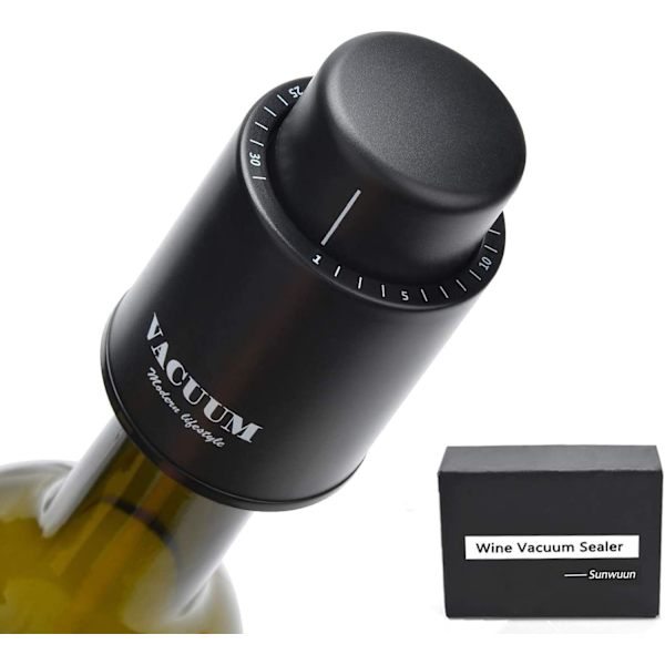 [2-pack] Vakuumförslutningar för vinflaskor, äkta vakuumförslutningar för vin, återanvändbar vinkonserver, vinkorkar för att hålla sig fräscha, bästa presenter till vinälskare för