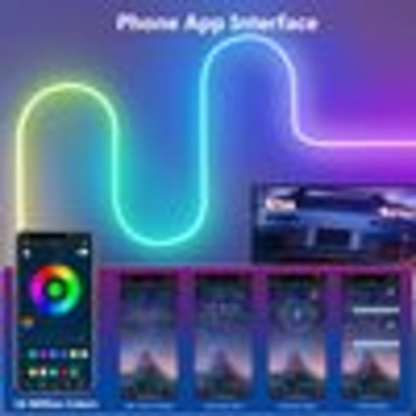 Anpassa din atmosfär med smart designade neonljusslingor, idealiska för underhållning både inomhus och utomhus