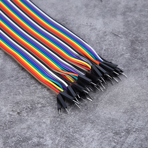 10 st Hopptråd Plast Han till Han Kopplingssladd för Dator Elektronik 2.54mm