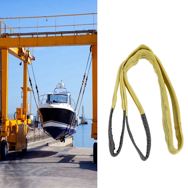 Lyftstropp Platt Hissväv 3T PES Tjockare Hög Styrka Rem för Transport 4 Meter