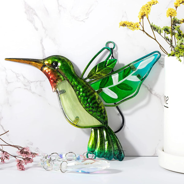 Hummingbird Crystal dekorativ solfångare, heminredning,