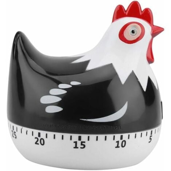 Cartoon Chick Timer Höns Timer Cartoon Timer Kök Timer Idé, Kan Användas för att Låra Timing, Svart