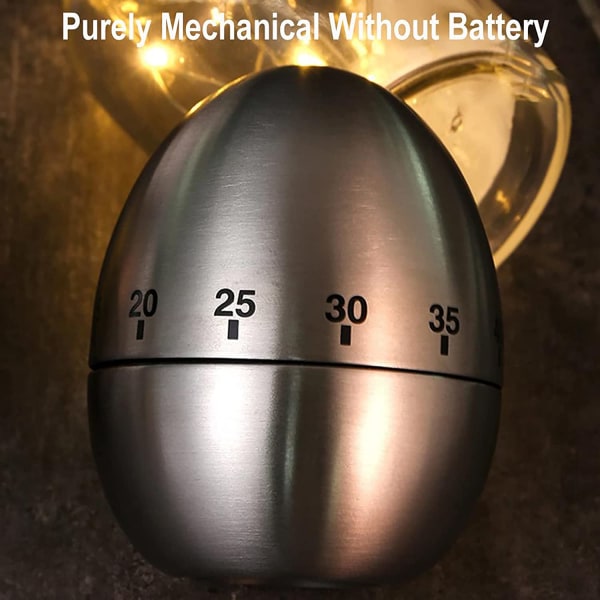 Söt manuell rostfritt stål metall mekanisk visuell nedräkning Egg timer