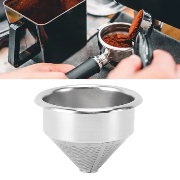 58mm Portafilter Korg Rostfritt Stål Finmaskigt Koniskt Kaffefilter Korg för Bottenlöst Portafilter