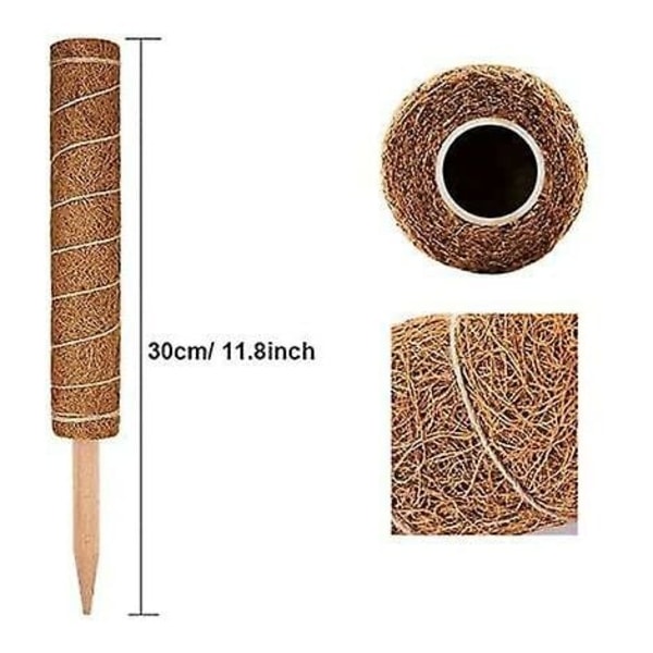 2 st kokosnötsstickor, kokosnötsstickor, kokosnötsstickor, kokosnötsstickor för hemträdgård klätterväxter växtstöd förlängning